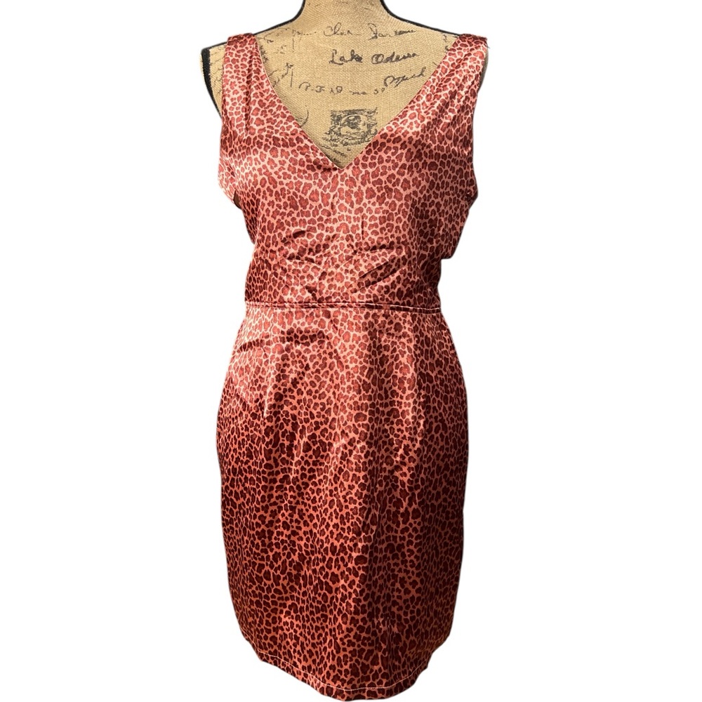 Sweet Storm NWOT Elegant Pink animal print Dress. Size large